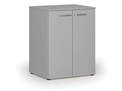 kancelarska skrin s dvermi primo gray 2 police 800 x 640 x 1027 mm seda 70723