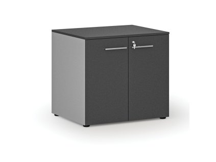 kancelarska skrin s dvermi primo gray 800 x 640 x 735 mm seda grafit 74450