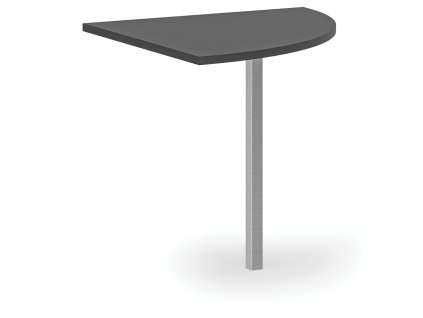 rohova pristavba pro kancelarske pracovni stoly primo 800 mm grafit 75688