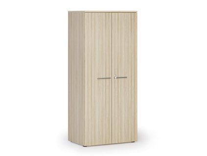 kancelarska policova skrin primo wood s dvermi 800 x 500 x 1781 mm dub prirodni 143602