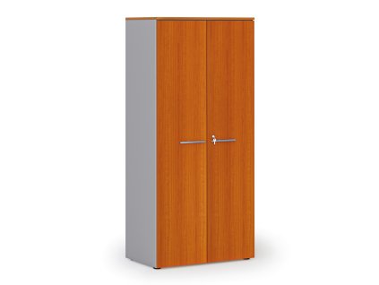 kancelarska policova skrin primo gray s dvermi 800 x 500 x 1781 mm seda tresen 143511