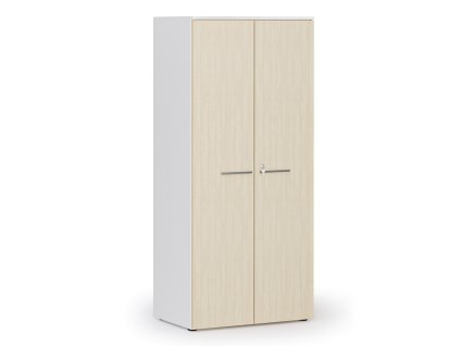 kancelarska policova skrin primo white s dvermi 800 x 500 x 1781 mm bila briza 143492