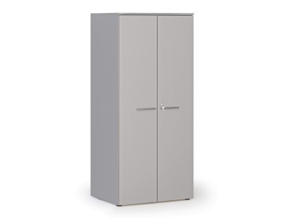 kancelarska policova skrin primo gray s dvermi 1781 x 800 x 600 mm seda 143539