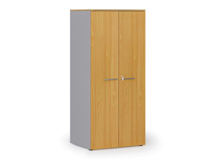 kancelarska policova skrin primo gray s dvermi 1781 x 800 x 600 mm seda buk 143535