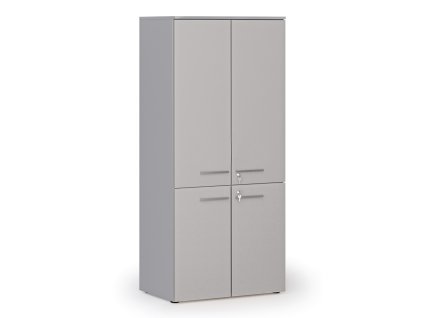 kancelarska policova skrin primo gray pulene dvere 800 x 500 x 1781 mm seda 144003