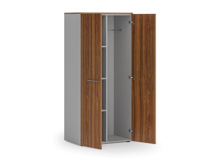 kancelarska satni skrin primo gray 3 police satni tyc 800 x 500 x 1781 mm seda orech 83542