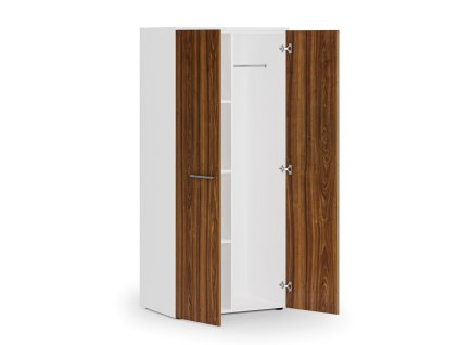 kancelarska satni skrin primo white 3 police satni tyc 800 x 500 x 1781 mm bila orech 83504