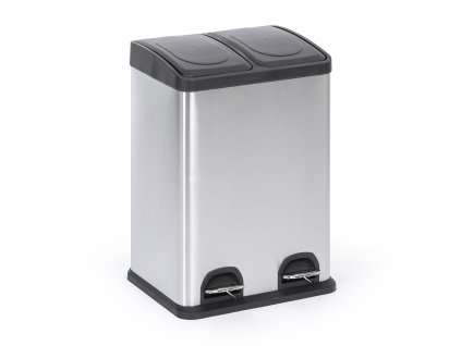 kos na trideny odpad 2x 20 l nerez naslapny 87013