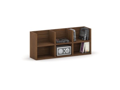 police na zed primo 2 patrova 6 oddilu 800 x 200 x 350 mm orech 86264