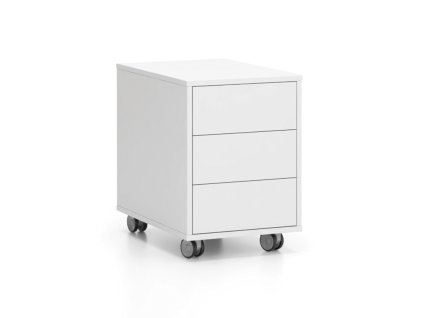 kancelarsky pojizdny kontejner layers 3 zasuvky 400 x 600 x 575 mm bila 86327