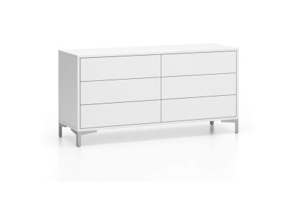 kancelarska policova komoda layers 6 zasuvek bila 86387