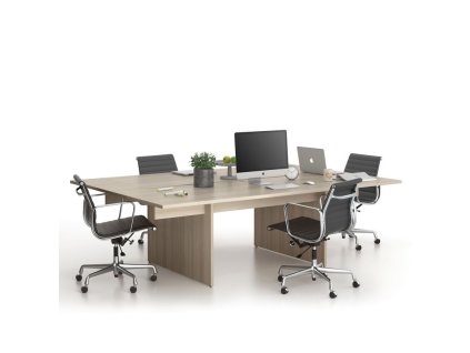 kancelarsky stul double solid 2x prised 240x165 cm dub prirodni 85677