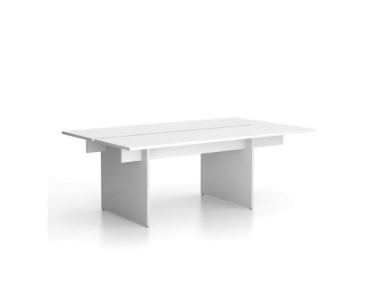 jednaci kancelarsky stul solid 1x prised 210x125 cm bila 85748