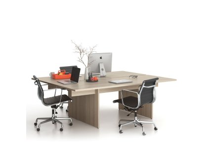 kancelarsky stul double solid 1x prised 210x165 cm dub prirodni 85651