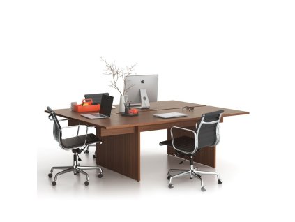 kancelarsky stul double solid 1x prised 210x165 cm orech 85658