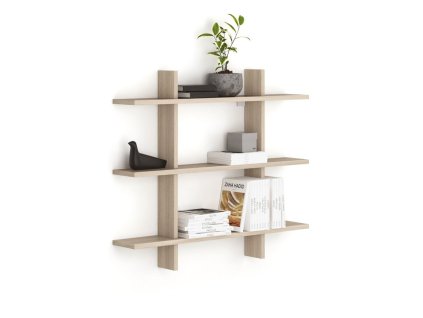 kancelarska nastenna police trojita solid 1250 x 200 x 1075 mm dub prirodni 87559