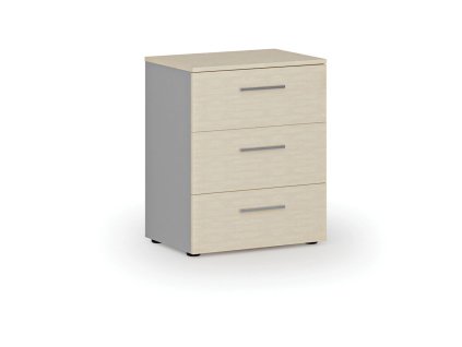 kancelarska komoda ke stolu primo gray 740 x 600 x 420 mm seda briza 86538
