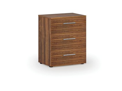 kancelarska komoda ke stolu primo wood 740 x 600 x 420 mm orech 86636