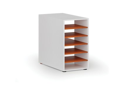 pristavna policova skrinka k pracovnimu stolu primo white prava bila tresen 87049