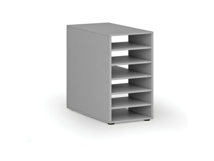 pristavna policova skrinka k pracovnimu stolu primo gray prava seda 86946