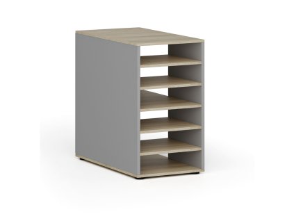 pristavna policova skrinka k pracovnimu stolu primo gray prava seda dub prirodni 139201