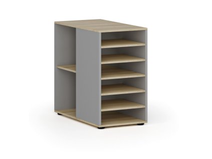 pristavna policova skrinka k pracovnimu stolu primo gray leva seda dub prirodni 139194