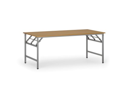 konferencni stul fast ready 180x90 cm sedostribrna podnoz buk 93736