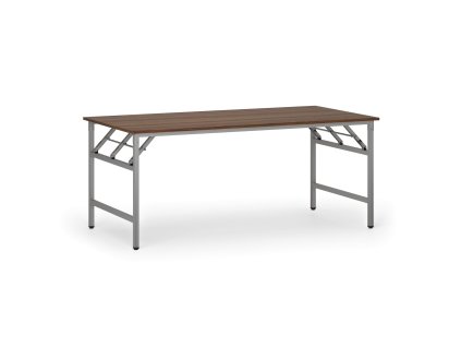 konferencni stul fast ready 180x90 cm sedostribrna podnoz orech 93738