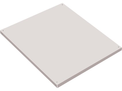 pridavna police k dilenske skrini na naradi 500 x 500 mm seda 1 ks 90813