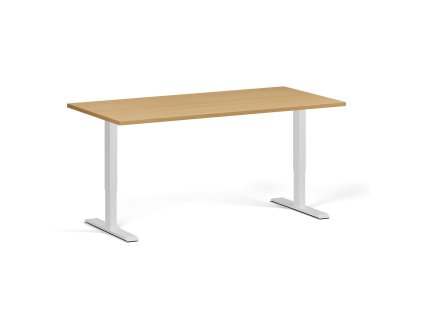 vyskove nastavitelny stul 160x80 cm 1 motor bila podnoz buk 99339