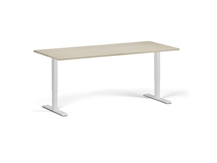 vyskove nastavitelny stul 180x80 cm 1 motor bila podnoz dub prirodni 99611