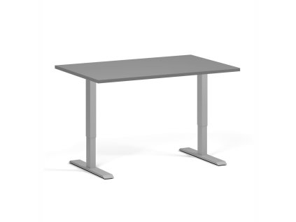 vyskove nastavitelny stul 120x80 cm 1 motor seda podnoz grafit 105986
