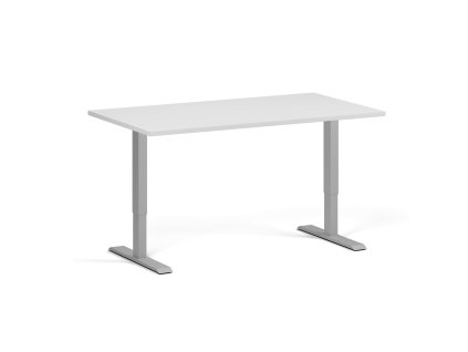 vyskove nastavitelny stul 140x80 cm 1 motor seda podnoz bila 101799