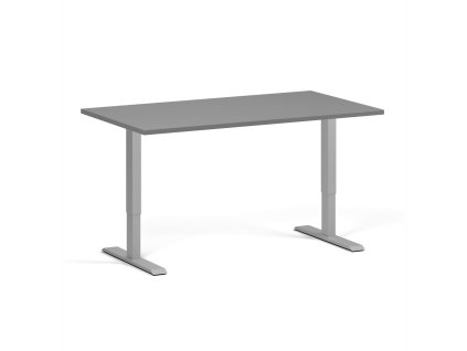 vyskove nastavitelny stul 140x80 cm 1 motor seda podnoz grafit 105987