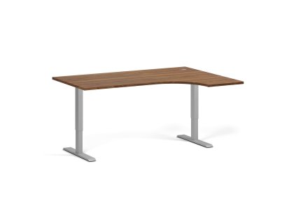 rohovy vyskove nastavitelny stul 160x120 cm 1 motor l p seda podnoz orech 102302