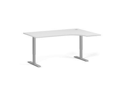 rohovy vyskove nastavitelny stul 160x120 cm 1 motor l p seda podnoz bila 102316