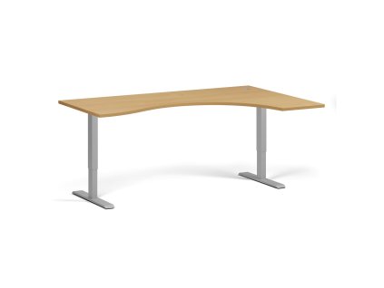 ergonomicky vyskove nastavitelny stul 180x120 cm 1 motor l p seda podnoz buk 101796