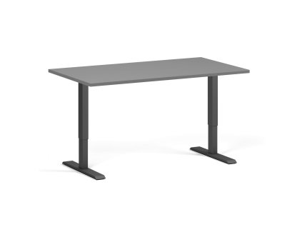 vyskove nastavitelny stul 140x80 cm 1 motor cerna podnoz grafit 105975