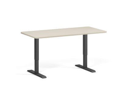 polohovaci stul se zaoblenymi rohy 160x80 cm 1 motor cerna podnoz briza 99828