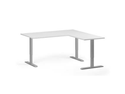 rohovy vyskove nastavitelny stul 160x160 cm 3 motory l p seda podnoz bila 103245