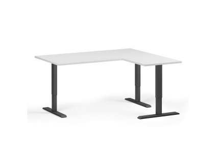 rohovy vyskove nastavitelny stul 160x140 cm 3 motory l p cerna podnoz bila 102989