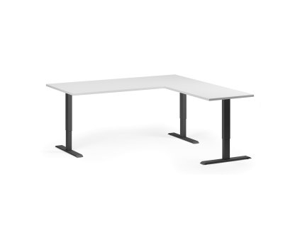 rohovy vyskove nastavitelny stul 180x180 cm 3 motory l p cerna podnoz bila 102628