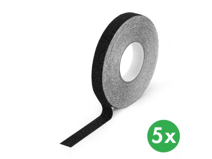 protiskluzova paska hrube zrno 25 mm x 18 3 m baleni 5 ks cerna 116709