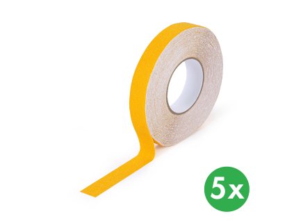 protiskluzova paska hrube zrno 25 mm x 18 3 m baleni 5 ks zluta 116711