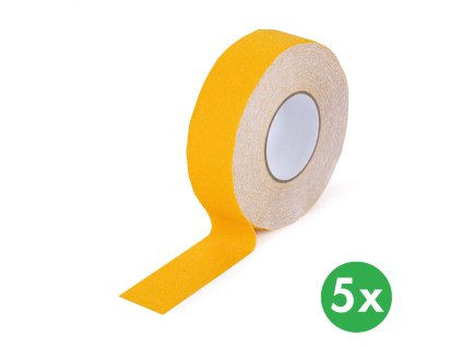 protiskluzova paska hrube zrno 50 mm x 18 3 m baleni 5 ks zluta 116701