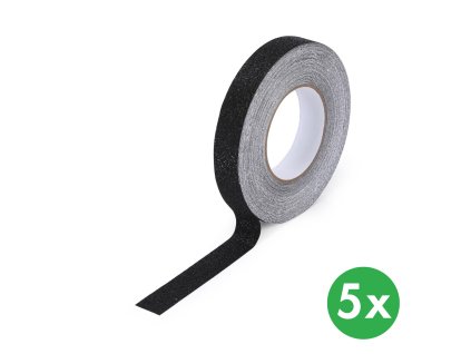 protiskluzova paska pro mokre prostredi 25 mm x 18 3 m baleni 5 ks vodeodolna cerna 116746