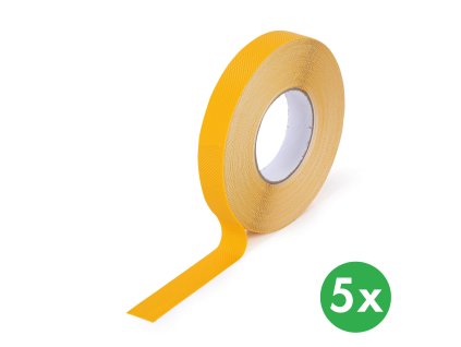 protiskluzova paska pro mokre prostredi 25 mm x 18 3 m baleni 5 ks vodeodolna zluta 116747