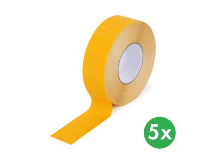 protiskluzova paska pro mokre prostredi 50 mm x 18 3 m baleni 5 ks vodeodolna zluta 116739
