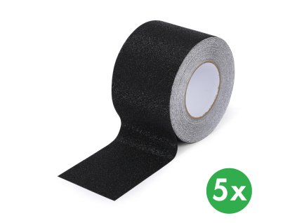 protiskluzova paska pro mokre prostredi 100 mm x 18 3 m baleni 5 ks vodeodolna cerna 116750