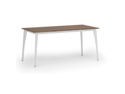 jednaci kancelarsky stul primo omega 160x80 cm bila podnoz orech 107189